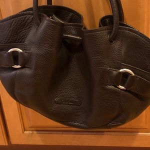 Cole Haan brown leather hobo bag
